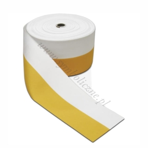 Wstążka rypsowa tasiemka BIAŁO-ŻÓŁTA (1 mb)