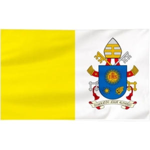 Flaga Papieska z herbem papieża Franciszka