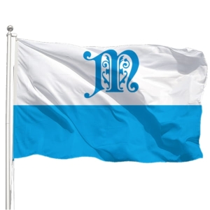 Flaga Maryjna z symbolem