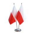 Stojaczek gabinetowy dwumasztowy z dwiema chorągiewkami.jpg